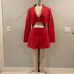 Zara - Blazer Cut out Dress in Pink— size Medium (NWT)